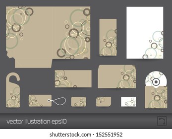 Stationery design vector template