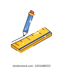 Stationery doodle vector filled outline Sticker. EPS 10 file