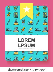 Stationery and drawing icons set,eps10