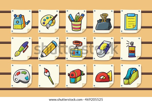 Stationery and drawing icons
set,eps10
