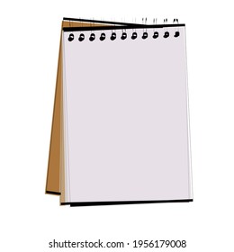 Stationery. Drawn notebook. Vector illustration.