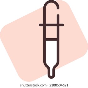 Stationery dropper, illustration, vector on a white background.