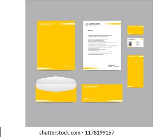 Stationery Editable Corporate identity template design. Business set branding eps 10