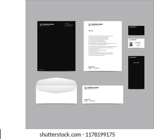 Stationery Editable Corporate identity template design. Business set branding eps 10