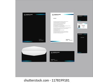Stationery Editable Corporate identity template design. Business set branding eps 10