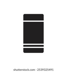 Stationery Eraser Filled Icon Vector Illustration