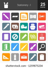 Stationery Filled Icons