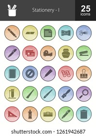 Stationery Filled Icons