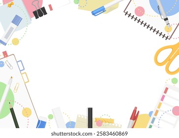 Stationery Frame, Background Material, Pop Design