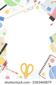 Stationery Frame, Background Material, Pop Design, Vertical