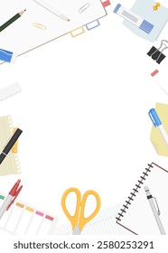 Stationery Frame, Background Material, Vertical