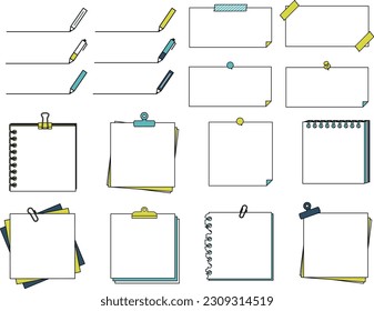 Stationery Frame Set with Paper and Pen