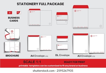 stationery full identity printing cut out branding envelope business cards and brochure   catalogue   