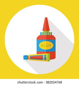 stationery glue flat icon