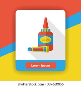 stationery glue flat icon