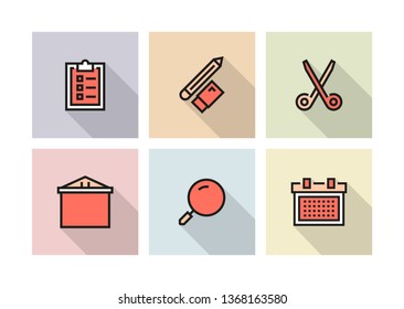 STATIONERY ICON CONCEPT