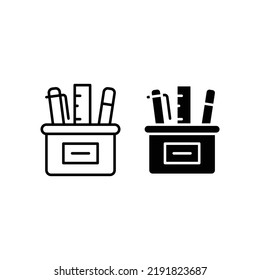 Stationery icon, eps 10 format