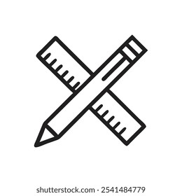 Stationery icon on white background