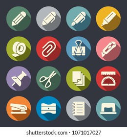 Stationery icon set