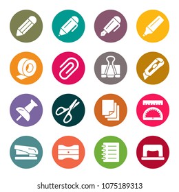 Stationery icon set