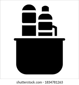 Stationery icon vector glyph style.