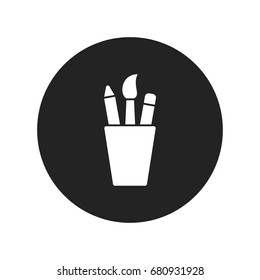 stationery icon vector isolated