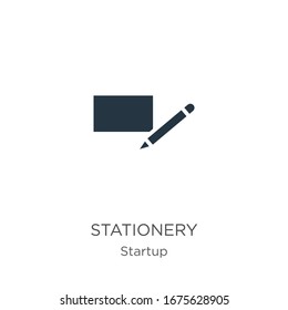 Stationery icon vector. Trendy flat stationery icon from startup collection isolated on white background. Vector illustration can be used for web and mobile graphic design, logo, eps10