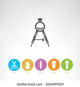 stationery icons set