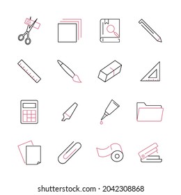 Iconos de diseño de estado configurados. Símbolo de paquete de estadísticas elementos vectoriales para web infográfica