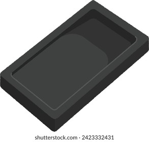 Stationery illustration. An inkstone is a stationery item made of stone, tiles, etc. that is used to polish ink with water.