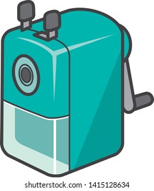 stationery. Image illustration of pencil sharpener