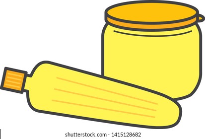 stationery. Image illustration of starch paste