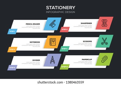 STATIONERY INFOGRAPHIC DESIGN