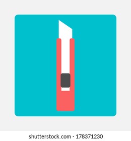 Stationery knife icon