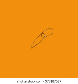 Stationery knife icon