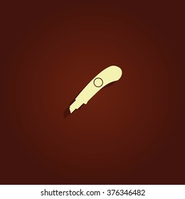 Stationery knife icon