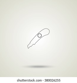 Stationery knife icon