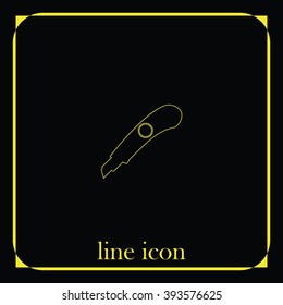 Stationery knife icon