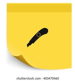 Stationery knife icon