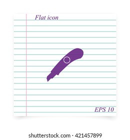 Stationery knife icon
