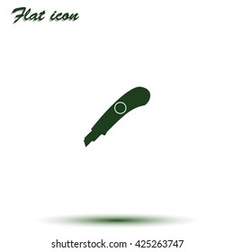 Stationery knife icon