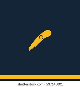 Stationery knife icon
