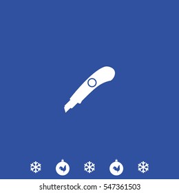 Stationery knife icon
