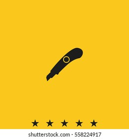 Stationery knife icon
