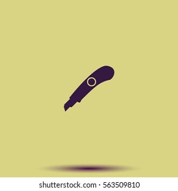Stationery knife icon