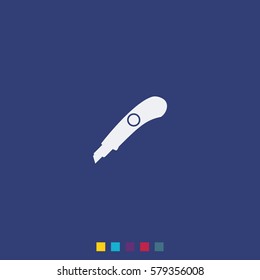 Stationery knife icon