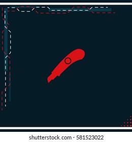 Stationery knife icon