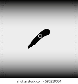 Stationery knife icon