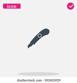 Stationery knife icon