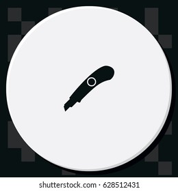 Stationery knife icon